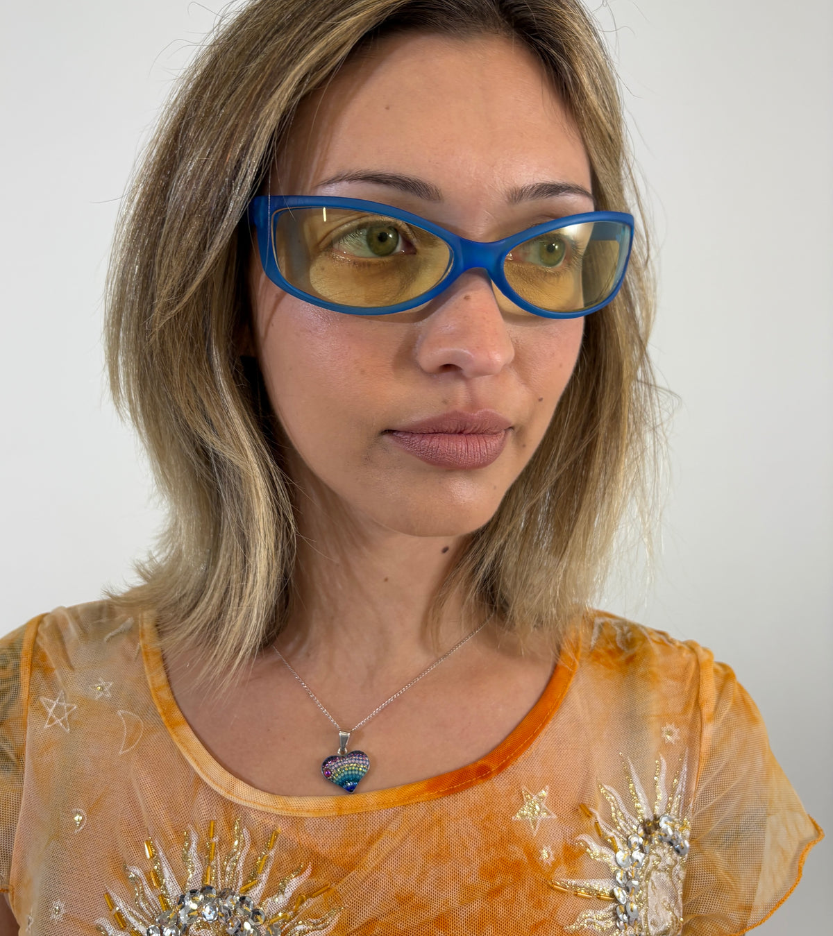 Blue Sporty Y2K Sunglasses