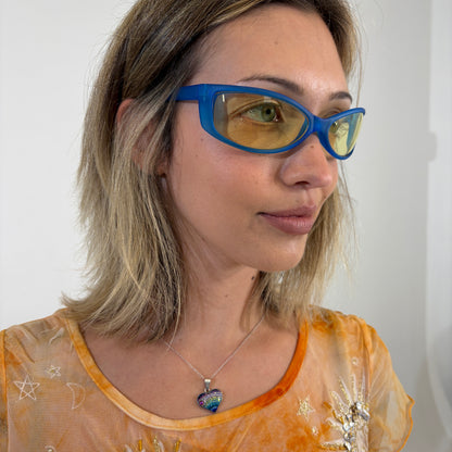 Blue Sporty Y2K Sunglasses