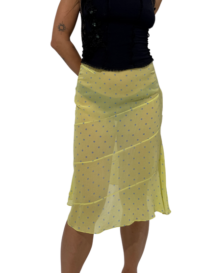 Polka Dot Midi Skirt