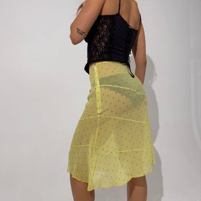 Polka Dot Midi Skirt