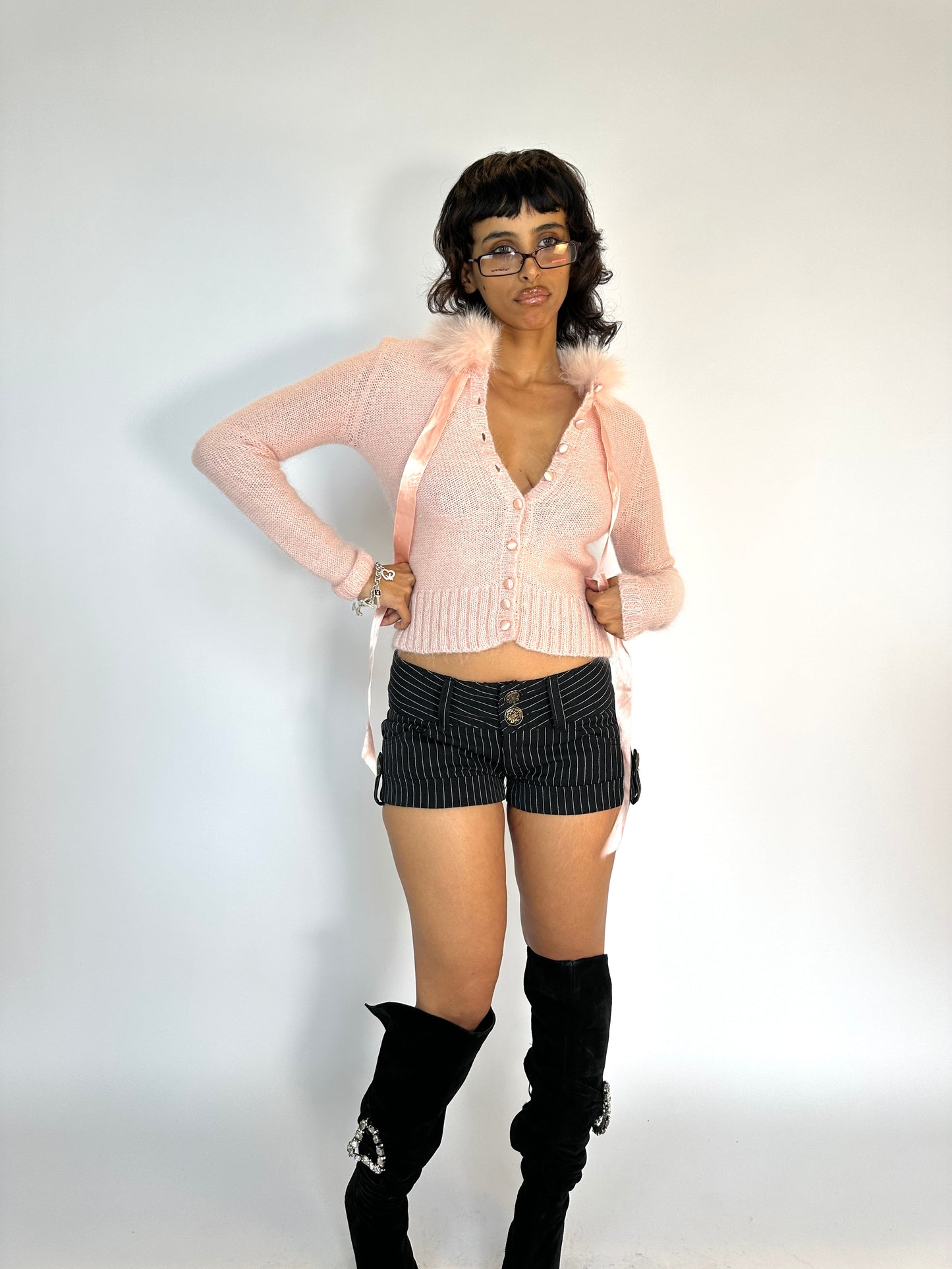 Blumarine Vintage Blugirl Pink Knitted Cardigan