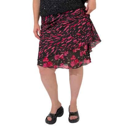 Reversible Rose Spot Midi Skirt