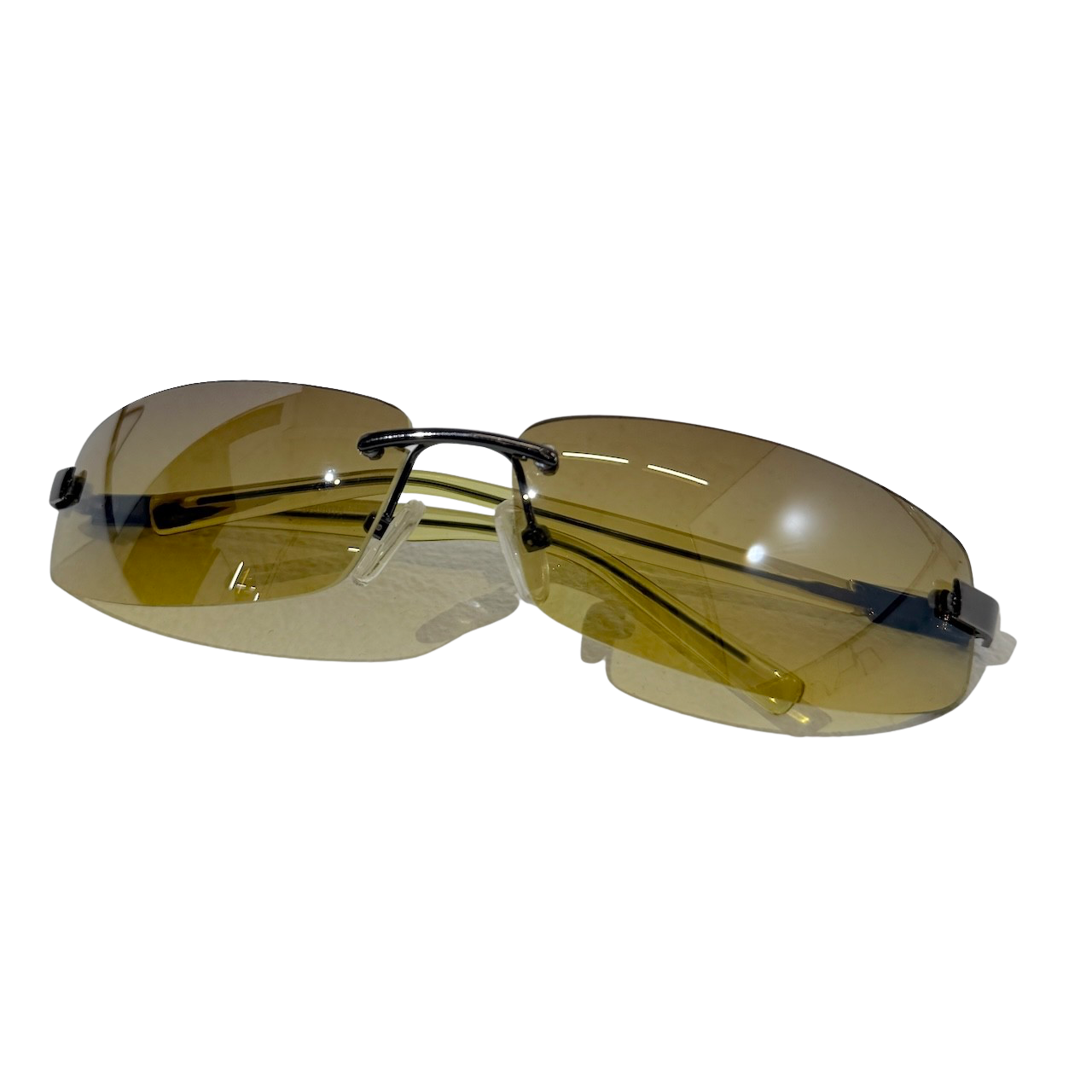Y2K Khaki Frameless Sunglasses