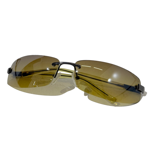 Y2K Khaki Frameless Sunglasses