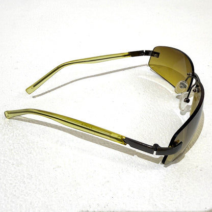 Y2K Khaki Frameless Sunglasses