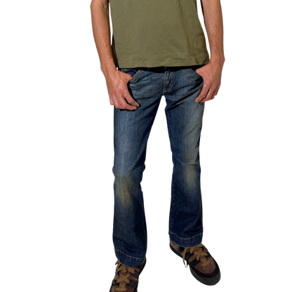 2000s Diesel Bootleg Dirty Wash Jeans