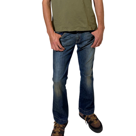 2000s Diesel Bootleg Dirty Wash Jeans