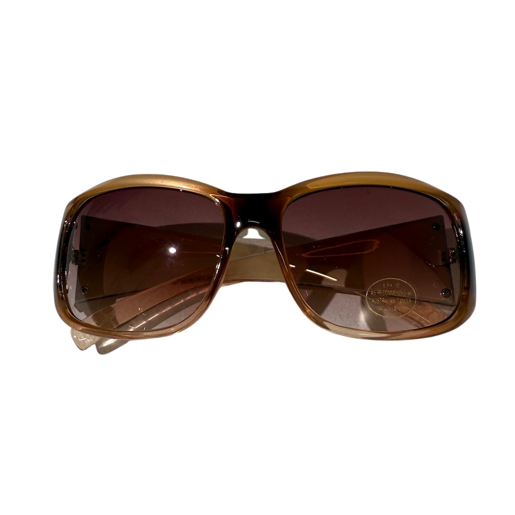 Golden Snake Skater Wrap Vintage Sunglasses