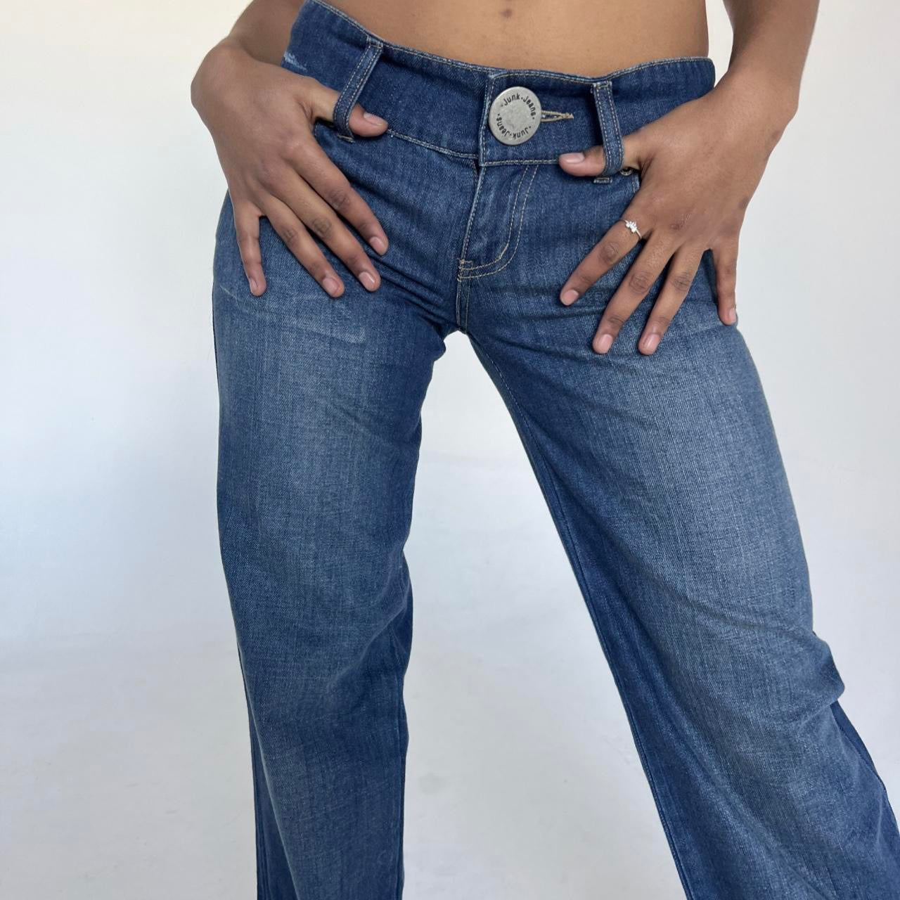 Big Button Deadstock Low Rise Jeans