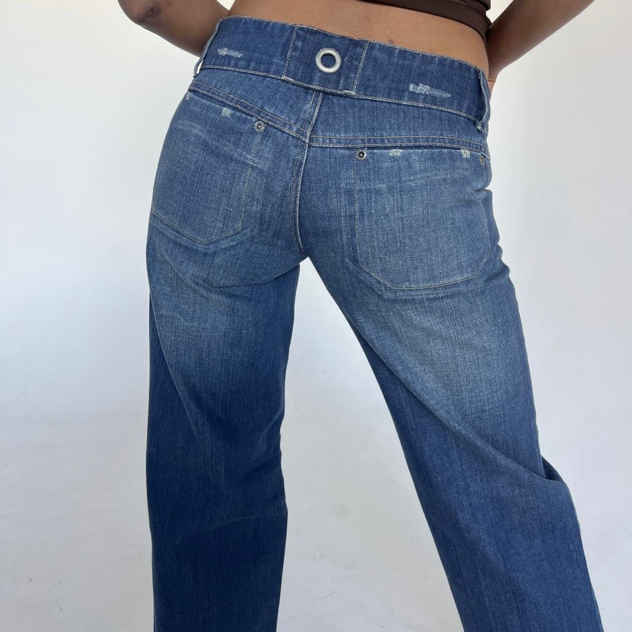 Big Button Deadstock Low Rise Jeans