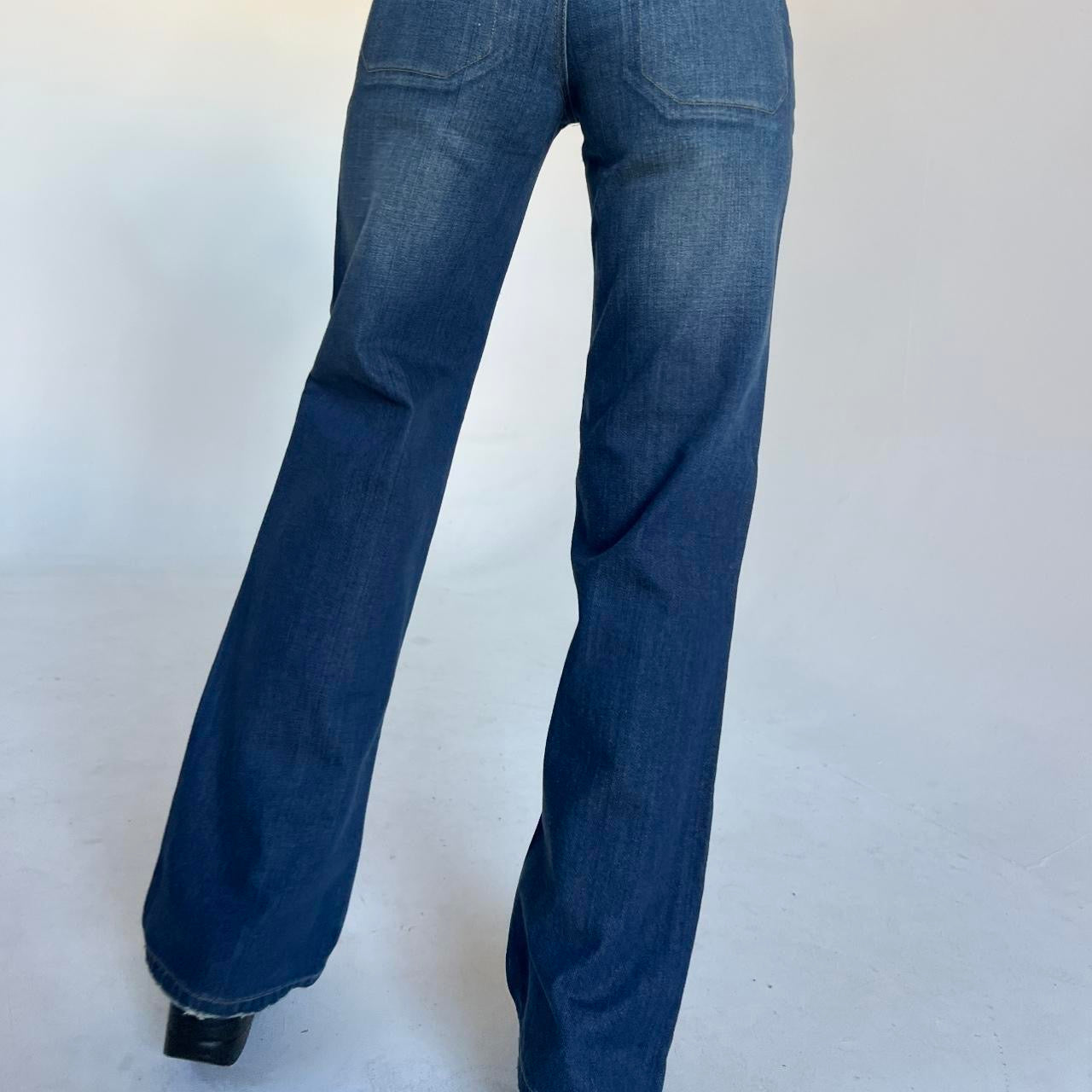 Big Button Deadstock Low Rise Jeans