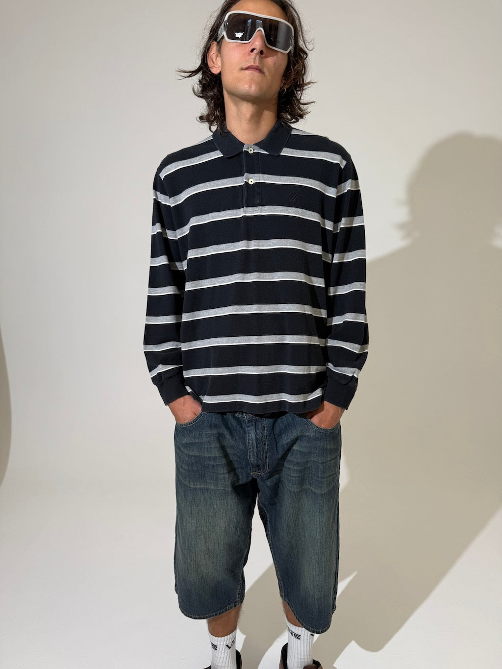 Nautica Rugby Polo Long Sleeve Top