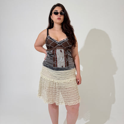 Panneled Silk Cami