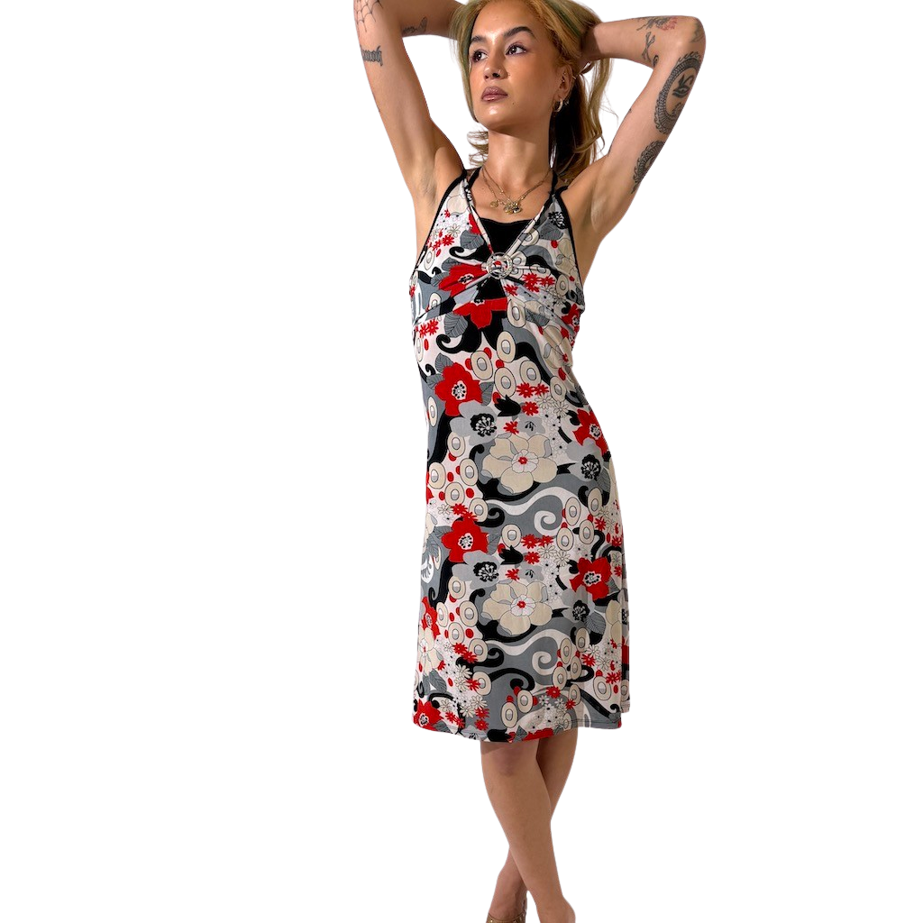 Mod Y2K Halter Dress