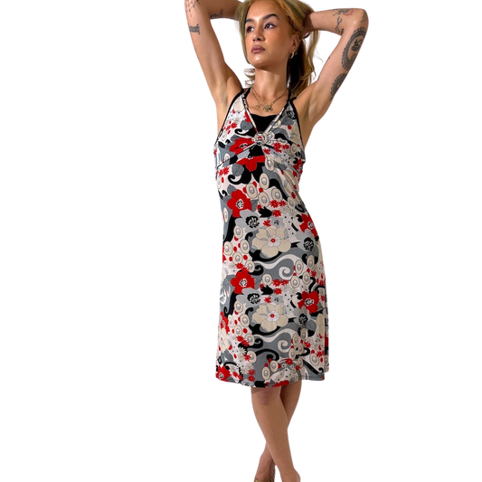 Mod Y2K Halter Dress