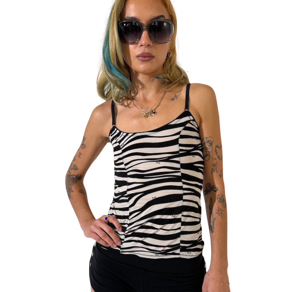 Dolce & Gabbana Zebra Print Cami