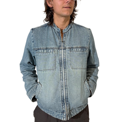 French Connection  FCUK Denim Moto Jacket
