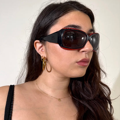 Maui Maui Vintage Y2K Large Wrap Sunglasses