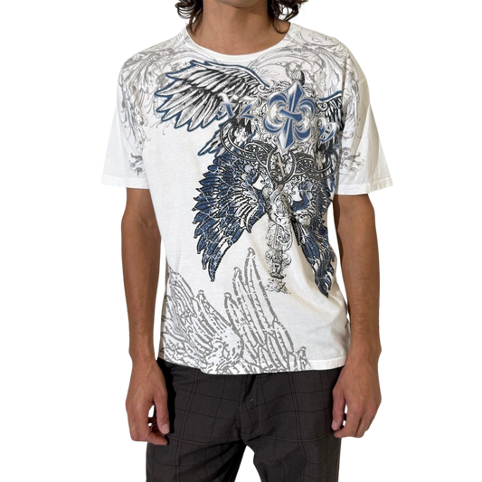 Gothic Y2K Vintage Graphic White T-Shirt