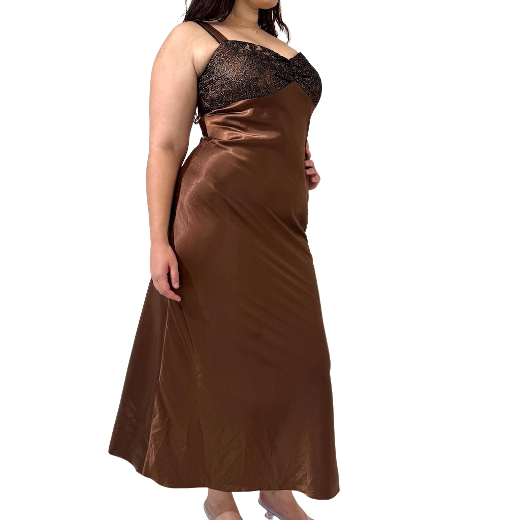 Bronze 90s Formal Dress