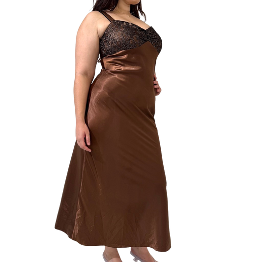 Bronze 90s Formal Dress