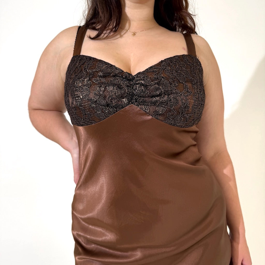 Bronze 90s Formal Dress