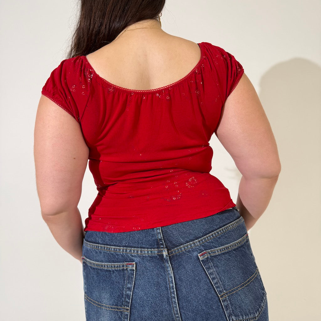 Sweet Heart Off Shoulder Top
