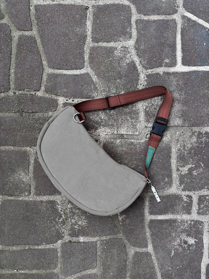 Everyday Suede Slouch Bag - Grey
