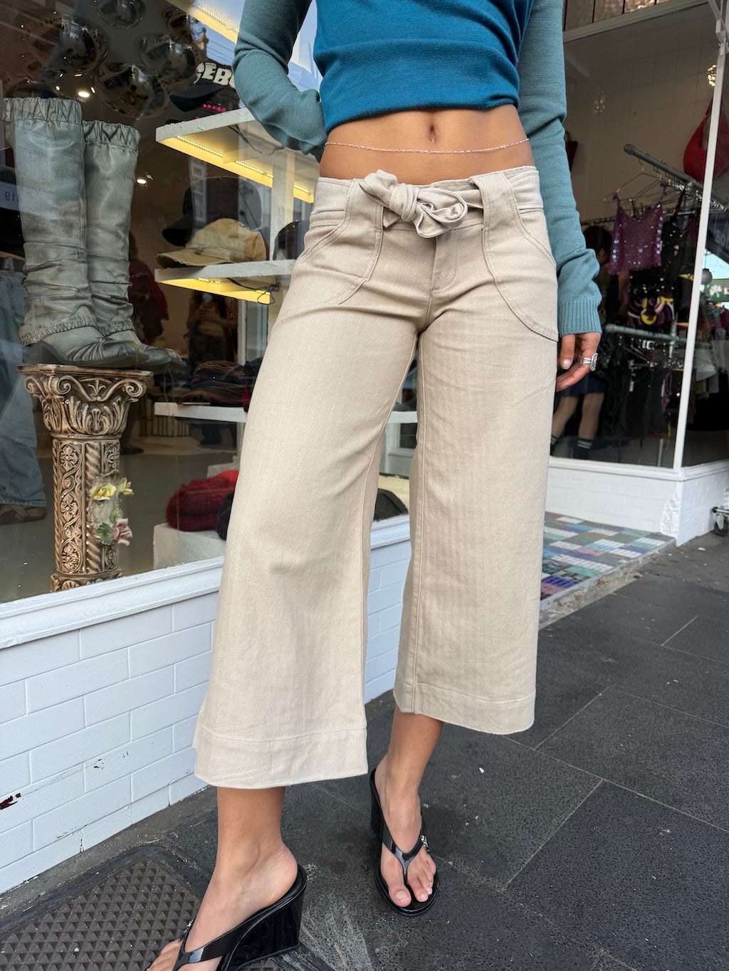 Linsey Low rise Jort Capris