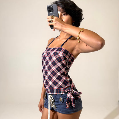 Tartan Check Tankini Singlet