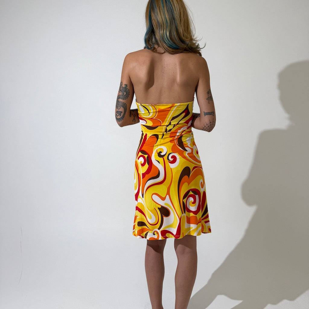 Sunset Mod 2000s Halter Dress