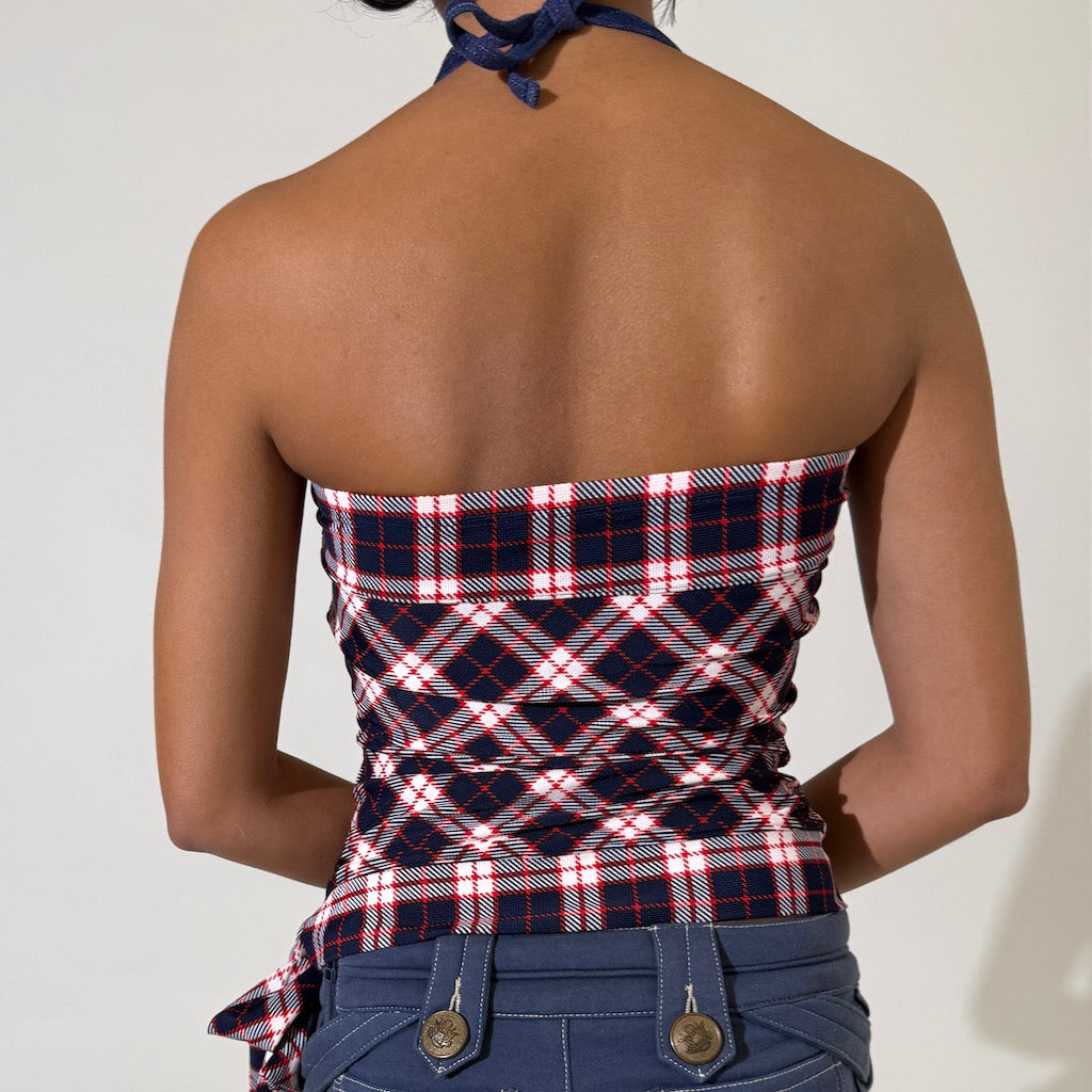 Tartan Check Tankini Singlet
