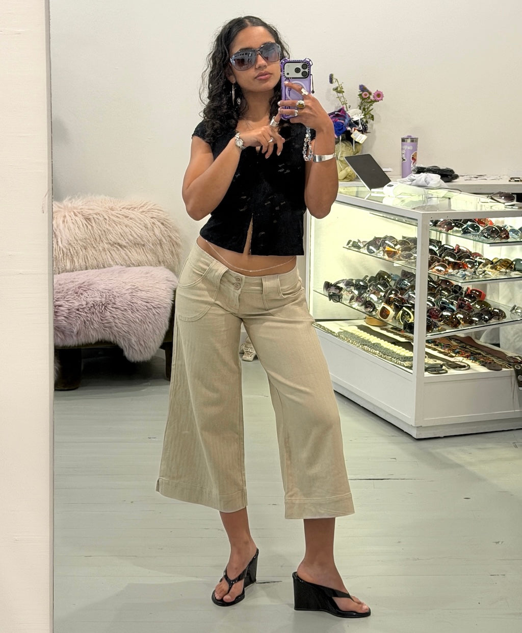 Linsey Low rise Jort Capris
