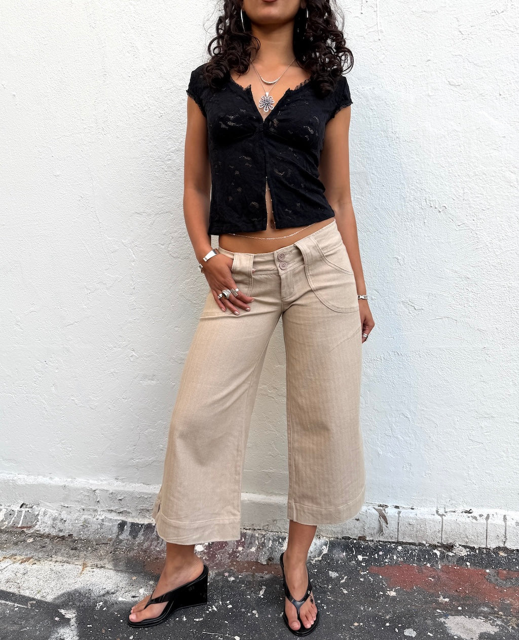 Linsey Low rise Jort Capris