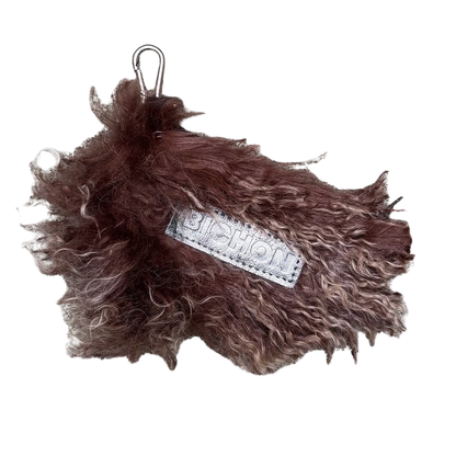 XXL Fluffy Clip Pouch - Brown Siamese