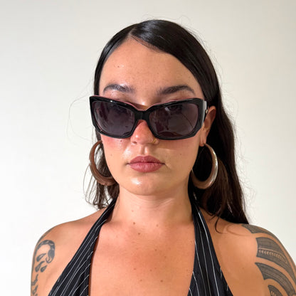 Babe 2000s Dark Oversized Sunglasses