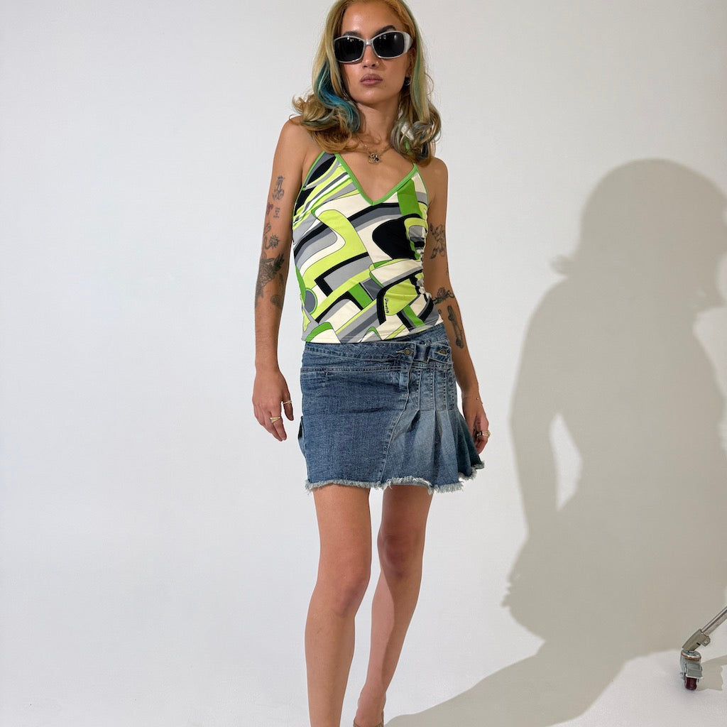 60s Mod Halter Tankini Singlet