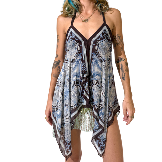 Silk Handkerchief  Halter Top