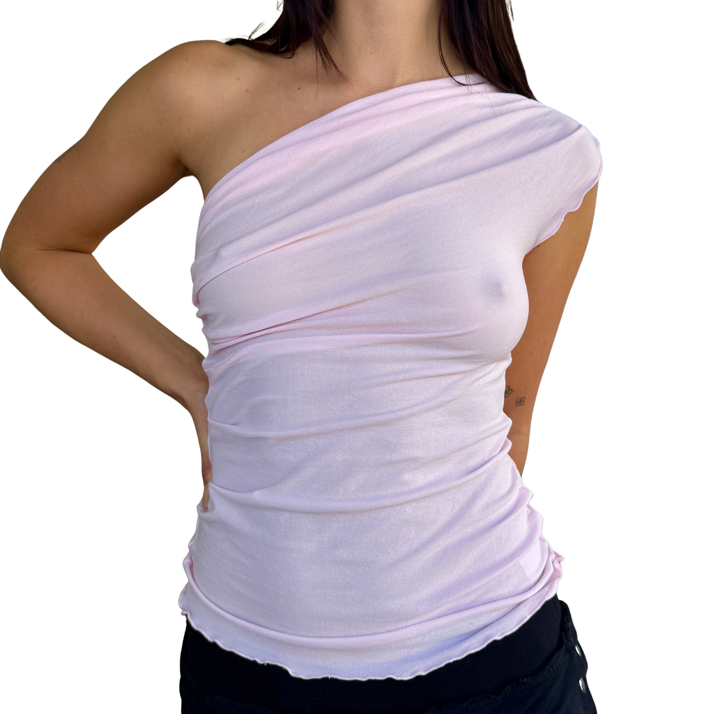 Drape Top - Baby Pink
