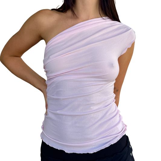 Drape Top - Baby Pink