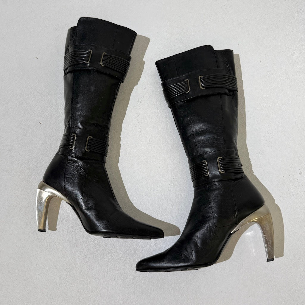 Diesel Black Moto Y2K Boots