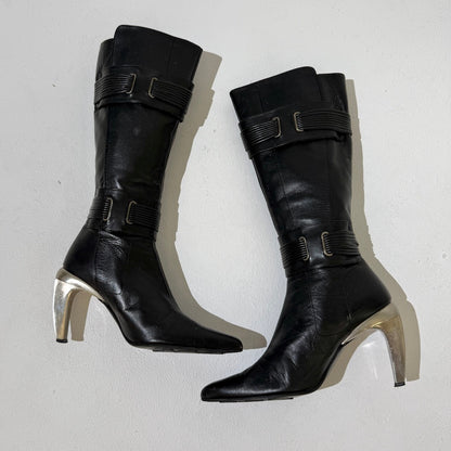 Diesel Black Moto Y2K Boots