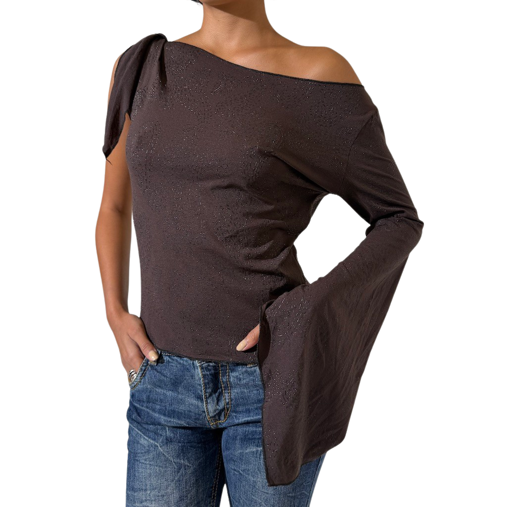 Off Shouler One Sleeve Top