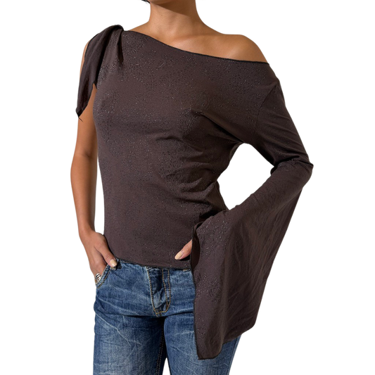 Off Shouler One Sleeve Top