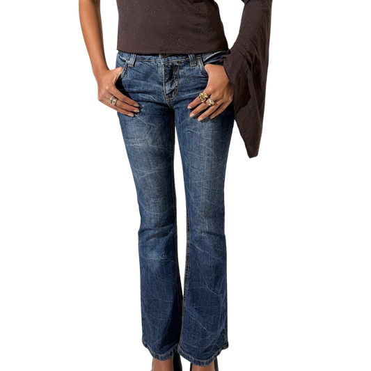 Dark Denim Rise Jeans