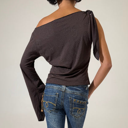 Off Shouler One Sleeve Top