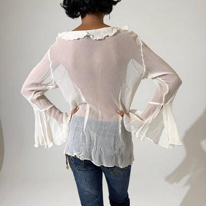 Sheer Pirate Ruffle Shirt