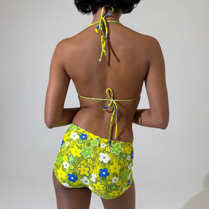 Flower Power Deadstock Bikini Shorts