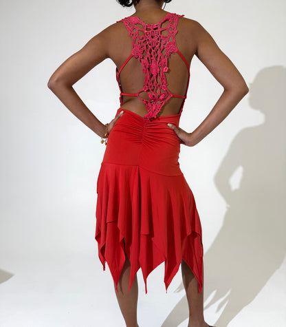 Coral Fairy Y2K Dress