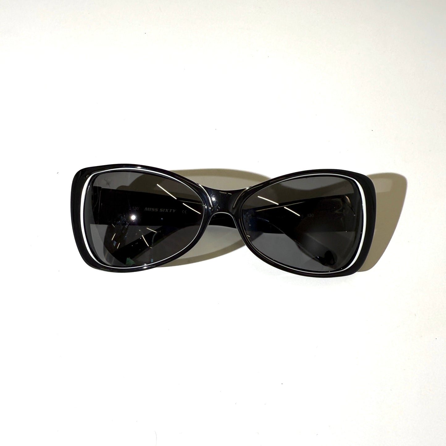 Miss Sixty Y2K Black Cat Eye Sunglasses